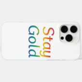 滞在金ゴールドiPhoneカバー Case-Mate iPhoneケース (裏面 (横))