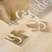 "滞在金"のゴールデン・リトリーバーのパズル ジグソーパズル (側面)