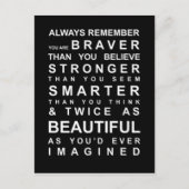 滞在頭が切れる ポストカード (正面)