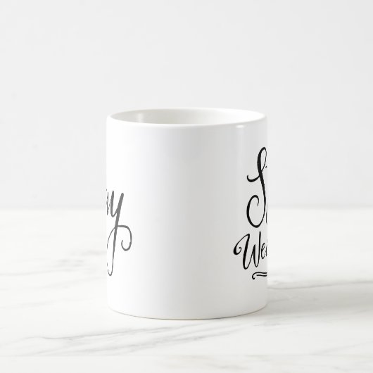 滞在風変わり コーヒーマグカップ (中央)