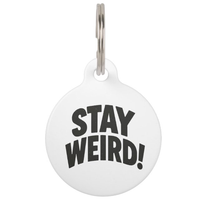 滞在風変わり ペット　ネームタグ (正面)