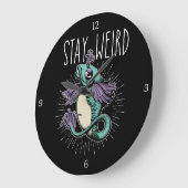 滞在風変わり ラージ壁時計 (傾斜)