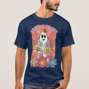 滞在,不気味ハロウィーンのヒッピー, Hello Halloween Cos Tシャツ
