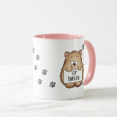 滞在Pawsitive -かわいい猫好きのコーヒー・マグ マグカップ (正面右)