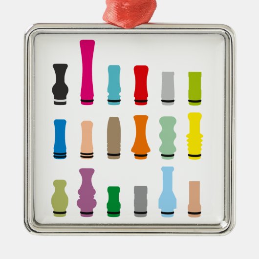 滴りの先端のスタイル メタルオーナメント (正面)