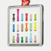 滴りの先端のスタイル メタルオーナメント (左)