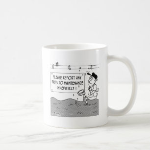 滴りをできるだけ早く報告して下さい コーヒーマグカップ
