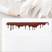 滴るチョコレート住所 シール (インサイチュ)