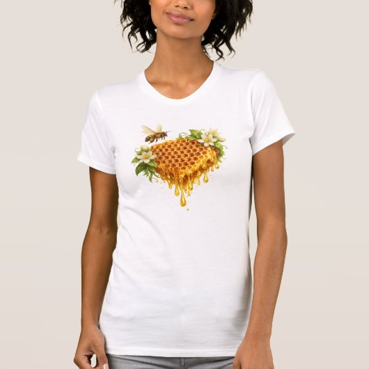 滴るハートの蜂蜜 Tシャツ (正面)