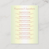 滴るピンクのグリッター石鹸の香り具 名刺 (裏面)