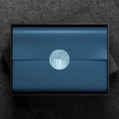 滴る氷の輝き | 青い偽のスパークルメタリック ラウンドシール