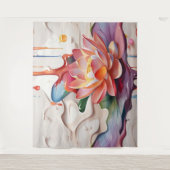 滴る蓮の芸術 タペストリー (正面)