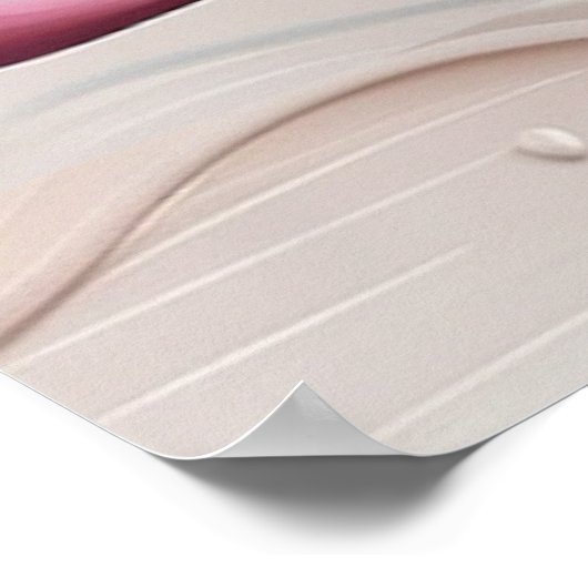 滴る蓮の芸術 ポスター (角)