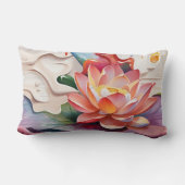 滴る蓮の芸術 ランバークッション (裏面)