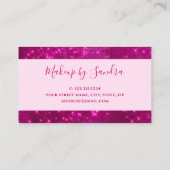 滴モダンるグリッターバラ金ゴールドの唇 名刺 (裏面)