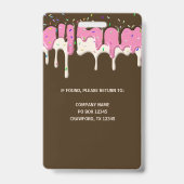 滴下つや消しベーカリー事業社員 バッジ (裏面)