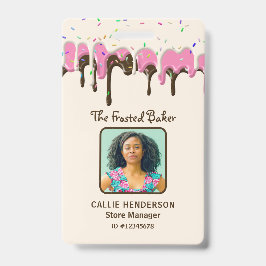 滴下つや消しベーカリー事業社員 バッジ