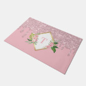 滴下カスタムグリッターファミリ形式 ドアマット (アングル)