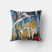 滴下カラフル絵を描:落書き壁 クッション (裏面)