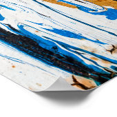 滴下カラフル絵を描:落書き壁 ポスター (角)