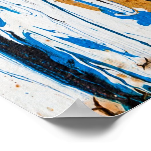 滴下カラフル絵を描:落書き壁 ポスター (角)