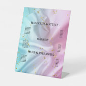 滴下ガーリーピンクグリッター台座標識 台座サイン (正面)