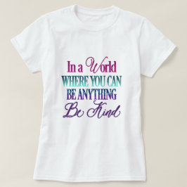 滴下グリッター感動的引用文 Tシャツ