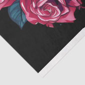 滴下スカル付きバラ1デコページ紙 薄葉紙 (詳細)