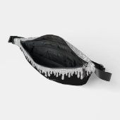 滴下スパークリングシルバーグレーと黒モノグラム ファニーパック (見開き)