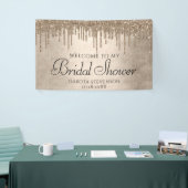 滴下タウペグリッター |シャンパン金ゴールドシャワー 横断幕 (トレードショー)