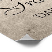 滴下タウペグリッター |シャンパン金ゴールド卒業 ポスター (角)