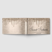 滴下タウペグリッター |シャンパンSweet sixteen ゲストブック (全面)