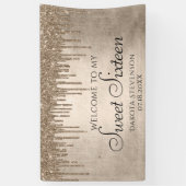 滴下タウペグリッター |シャンパンSweet sixteen 横断幕 (縦)