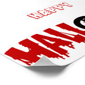 滴下ハロウィーン文字ポスター ポスター (角)