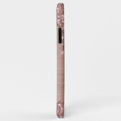 滴下バラ金ゴールドグリッター パーソナライズされた Case-Mate iPhoneケース (裏面/右)