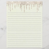 滴下パーソナライズされたグリッターライニング定置物 (裏面)