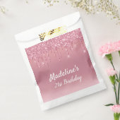 滴下パーソナライズされたグリッター フェイバーバッグ (封をした状態)