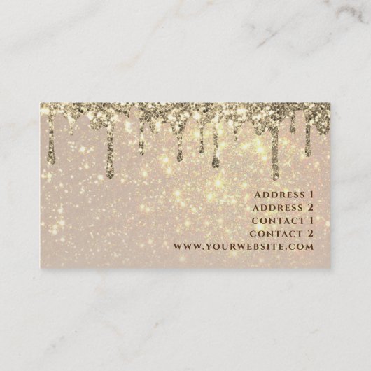 滴下フェイクグリッター名刺 名刺 (裏面)