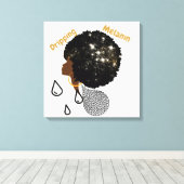 滴下メラニン キャンバスプリント (インサイチュ (ウッドフロア))