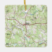 滴下春TXヴィンテージマップ セラミックオーナメント (正面)