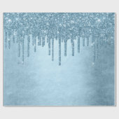 滴下氷グリッター |メタリックフェイクスパークル ラッピングペーパー (フラット)