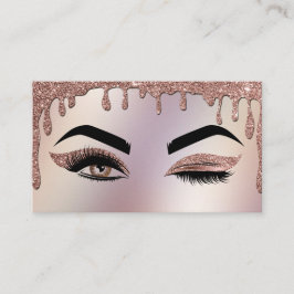 滴下金ゴールドメイクアップアーティストウインク目まぶし 名刺