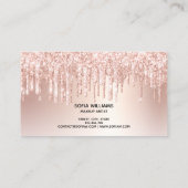 滴下金ゴールドメイクアップアーティストCrown Eye Lash 名刺 (裏面)