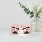 滴下金ゴールドメイクアップアーティストCrown Eye Lash 名刺 (スタンド正面)