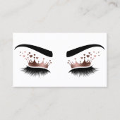 滴下金ゴールドメイクアップアーティストCrown Eye Lash 名刺 (正面)
