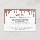 滴下金ゴールドメイクアップ目まぶしアフターケアカード 紹介カード (裏面)