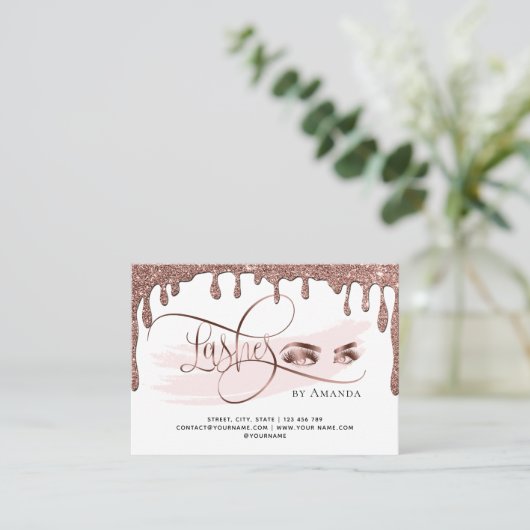 滴下金ゴールドメイクアップ目まぶしアフターケアカード 紹介カード (スタンド正面)