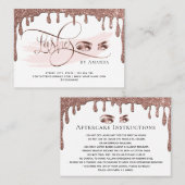 滴下金ゴールドメイクアップ目まぶしアフターケアカード 紹介カード (正面/裏面)