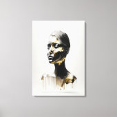 滴下金ゴールド キャンバスプリント (正面)