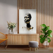 滴下金ゴールド キャンバスプリント